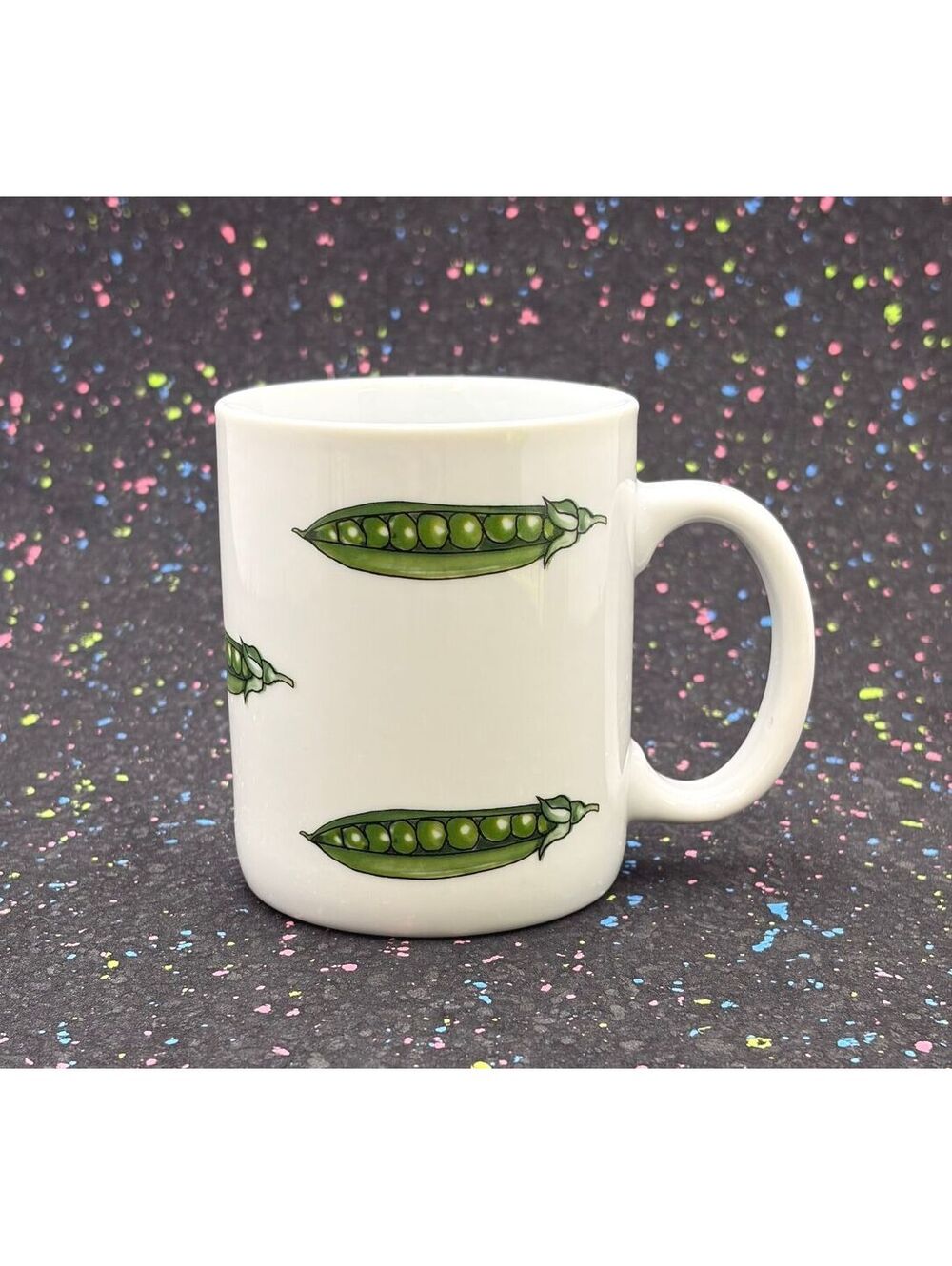 BIA Cordon Bleu Green Peas Pattern Ceramic Coffee Mug